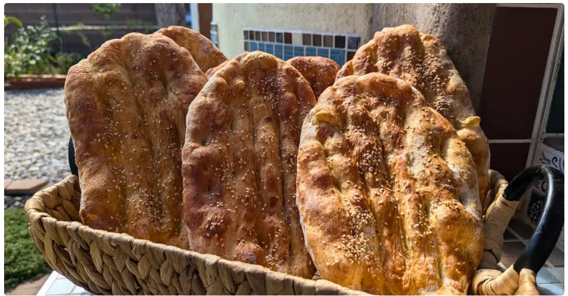 Barbari Bread Naan at Rad Naan in Round Rock